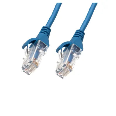 4Cabling 0.25m CAT6 Ultra Thin LSZH Ethernet Cable – Blue | High-Density 10G Patch Lead (SKU: 004.004.0001)