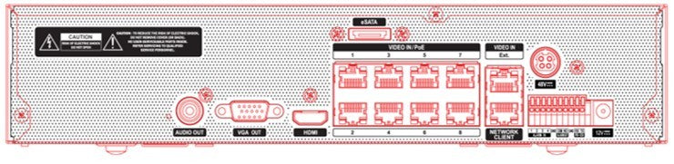 IDIS DR‑2516P‑A – 16 Channel 4K NVR with 8 PoE Ports (100W), DirectIP™ 2500 Series, NDAA Compliant