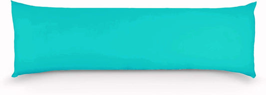 Teal body pillowcase with smooth rectangular shape