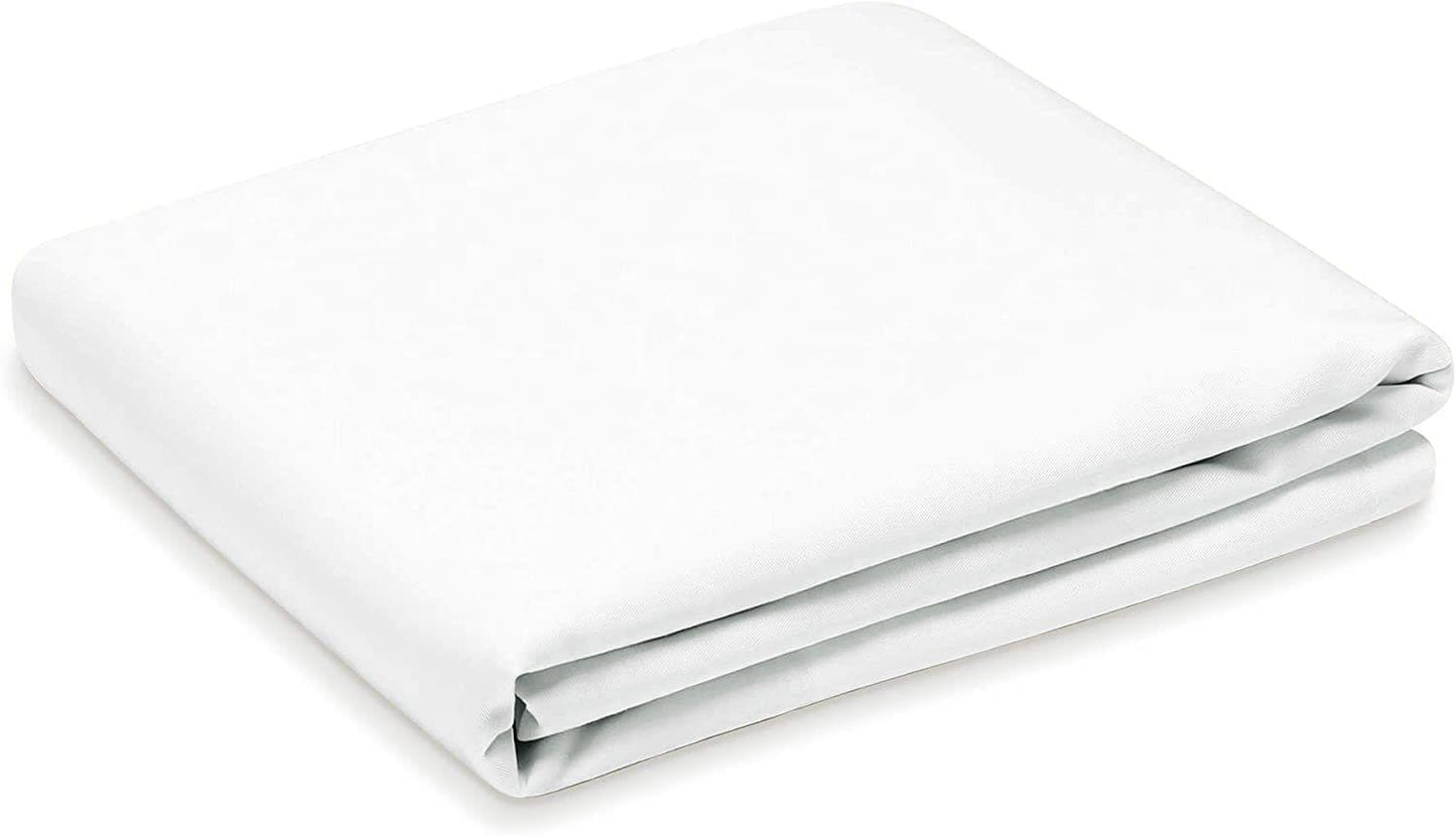 White folded pillowcase fabric, smooth surface and neat edge seam
