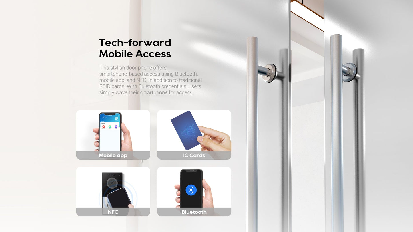 Akuvox E12S – Compact SIP Video Door Phone with 2MP Camera, RFID, NFC & Bluetooth