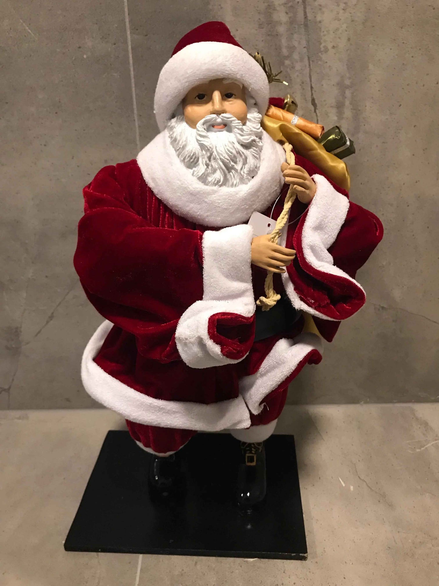 49cm Standing Santa Claus Christmas Ornament – Luxury Holiday Decoration Figure for Home Décor