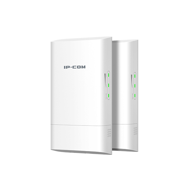 IP-COM 5GHz Outdoor CPE 9dBi 300Mbps Point-to-Point Wireless Bridge Kit (2 Pack) Up to 5KM IP65 PoE