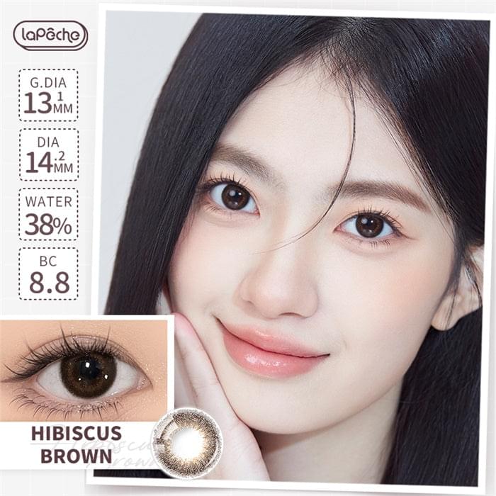 Daily disposable contact lenses 10-pack, Hibiscus Brown