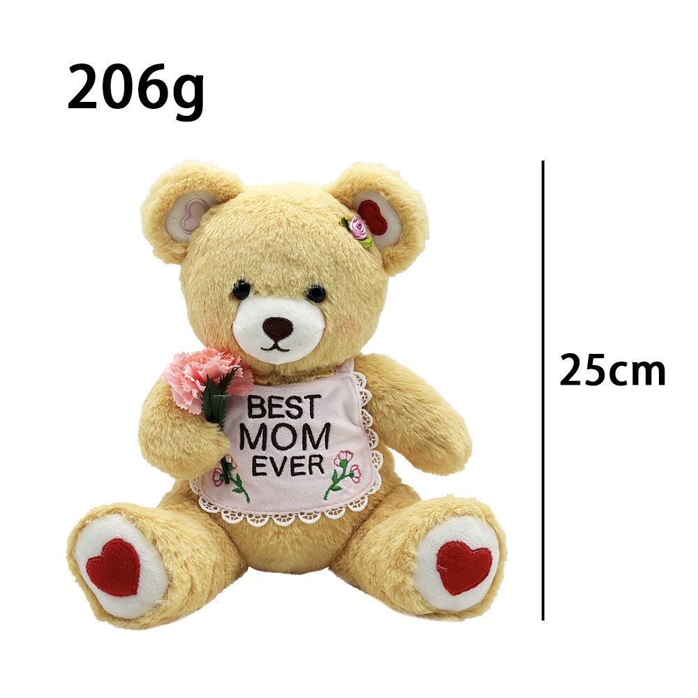 Best Mom Ever Plush Teddy Bear, Mothers Day Teddy Gift, 25cm Soft Plush Gift for Mum