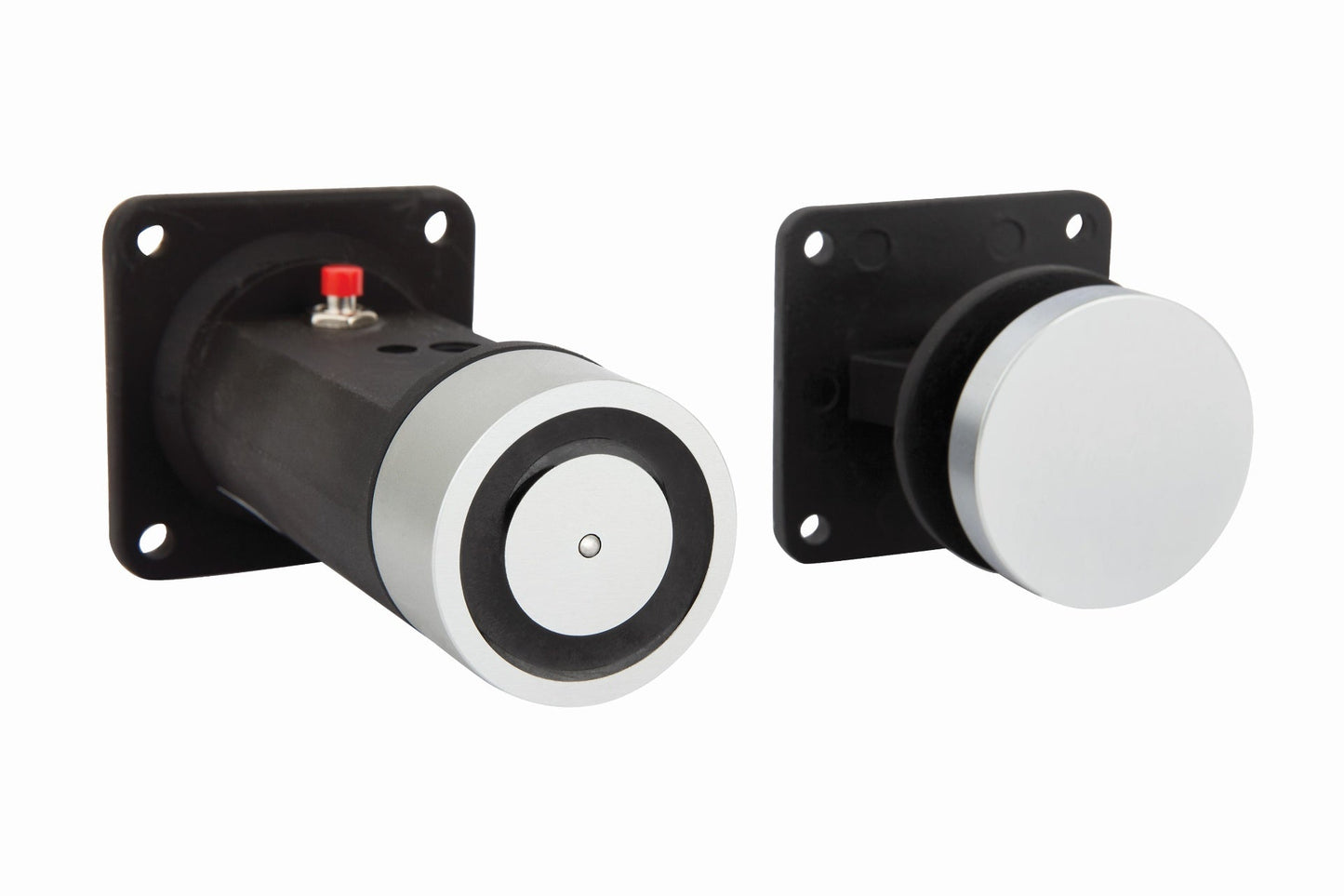 LOX R40PCH-12 Standard 12 VDC Wall-Mounted Magnetic Door Holder with Extension – Fail-Safe, 25 kg Holding Force