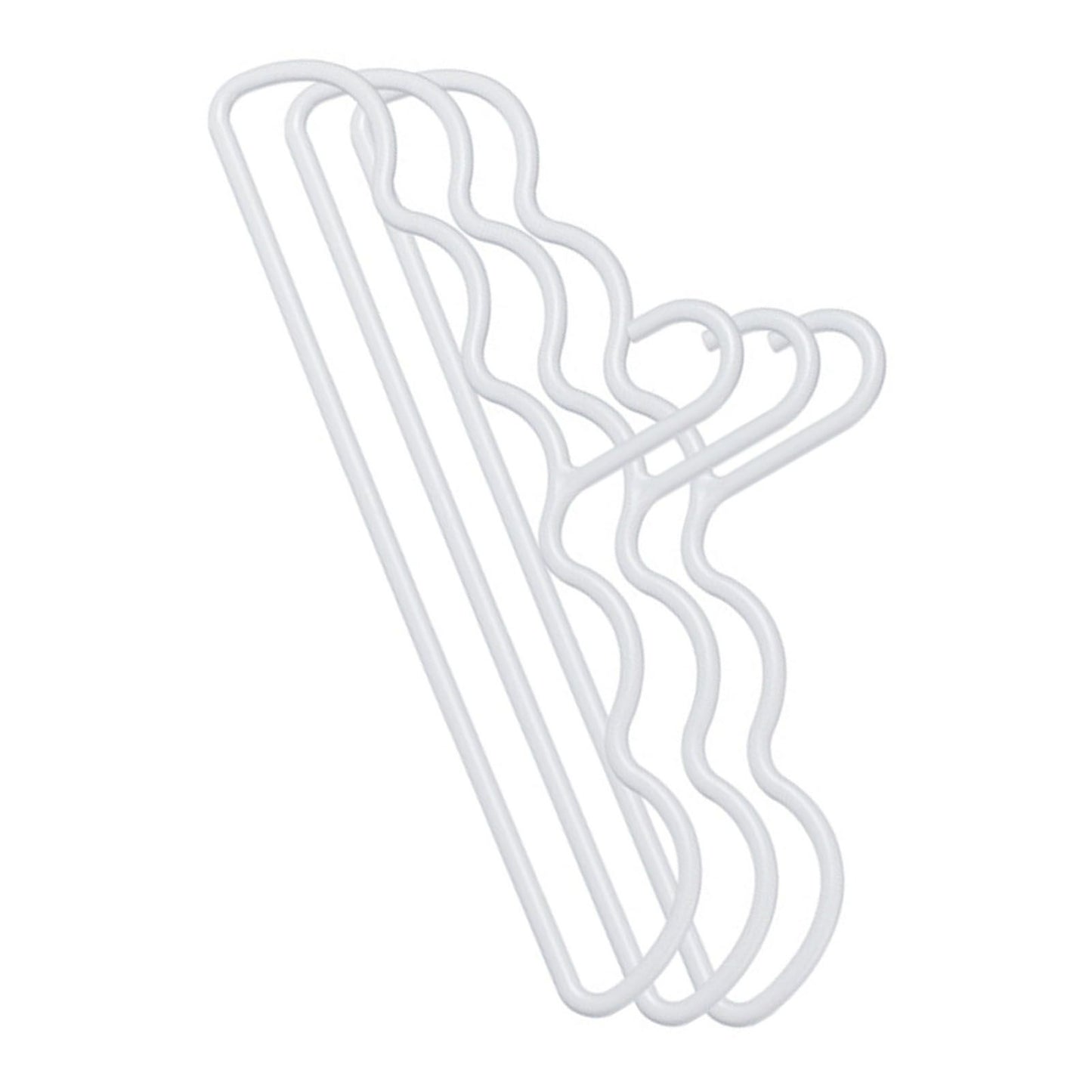3Pcs Clothing Notched Hanger Non Slip No Marking Household Thickened Garment Coat Hanger for Bed Sheet White
