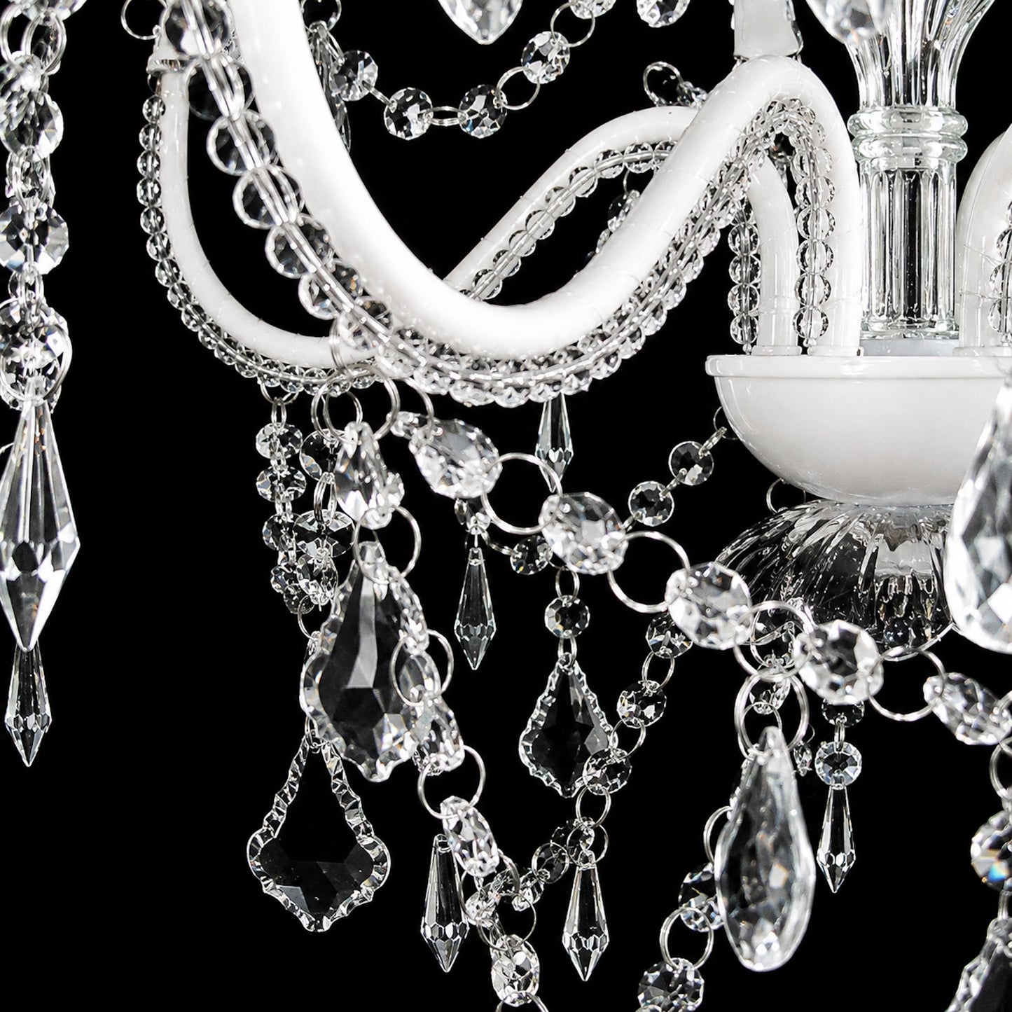 Cassie Chandelier 5 Light - Glass Crystals