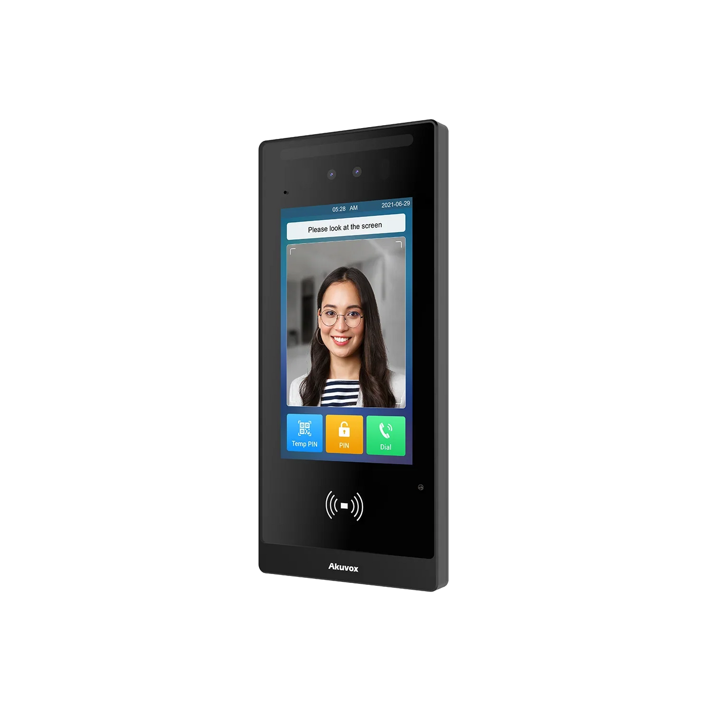 Akuvox E18C Facial Recognition SIP Video Door Phone – 7″ Touchscreen, 2MP WDR Camera, RFID, IP65, PoE, Surface & Flush Mount Compatible