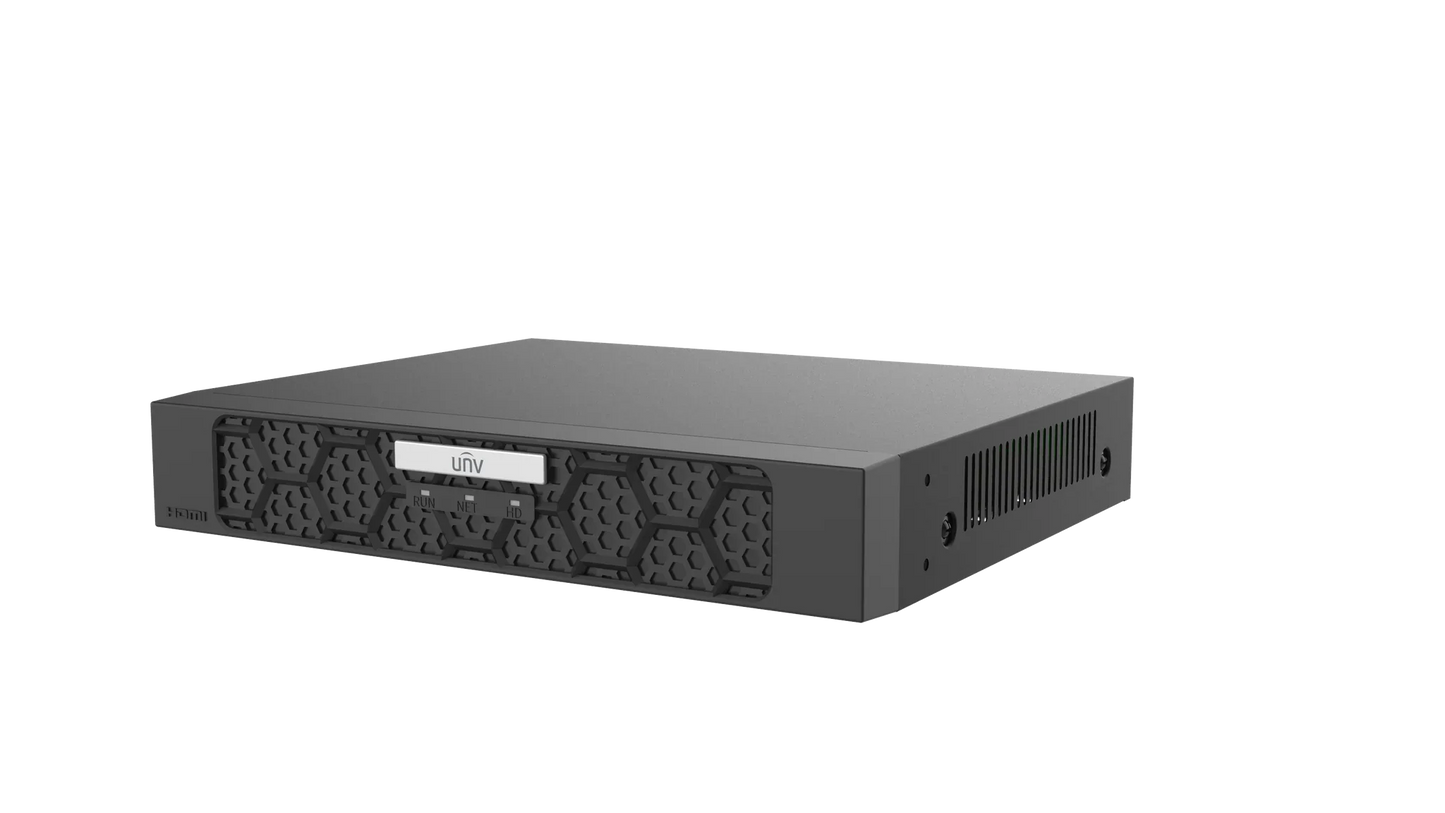 Uniview NVR501‑08B‑P8‑IQ 8 Channel 4K Ultra 265 PoE Network Video Recorder (Up to 16 MP, 1‑SATA, HDMI 4K) Prime Series