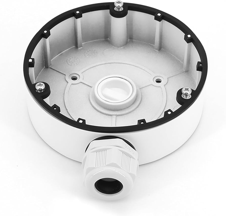Hikvision DS-1280ZJ-DM8 Junction Box – Compatible with HIK-2CD23xx3Gx-x & HIK-2CD2345GxP-x Turret Cameras