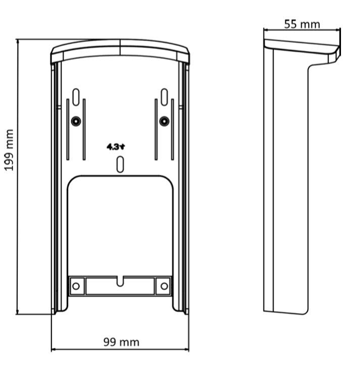 Hikvision DS-KAB34X-S1 Protective Shield – Weather-Resistant Rain Hood for DS-K1T341A/C and DS-K1T342 Series Face Recognition Terminals