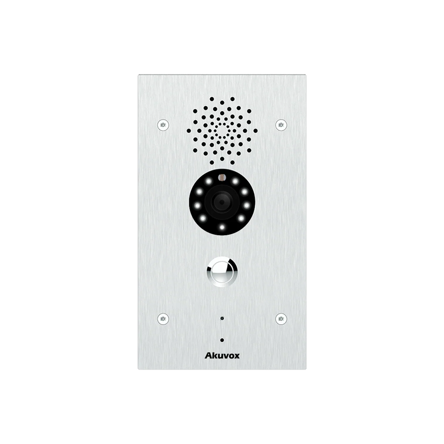 Akuvox E21V SIP Video Emergency Call Station – Vandal-Resistant, 3MP Wide-Angle Camera, Stainless Steel, IP65, Surface Mount