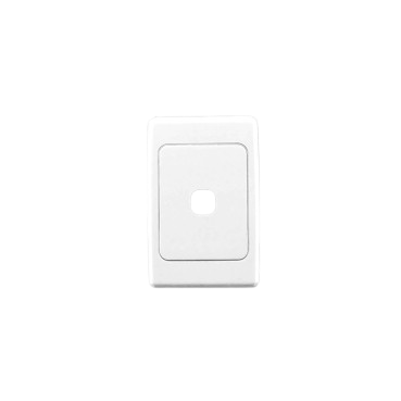 DATAMASTER® P4601WHI Single Gang Wall Switch Plate – White | Flush Mount, AS/NZ Compliant, Fits Cat6 & IDC Jacks