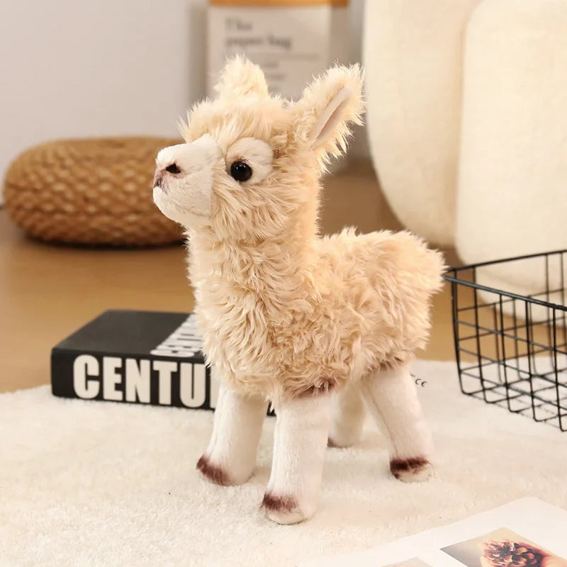 Alpaca Plush Toy 30cm, Soft Vicugna Stuffed Animal, Cute Kawaii Alpaca Plush for Home Decor and Gifting