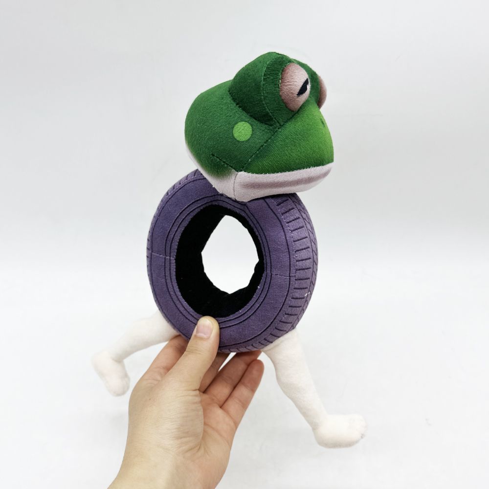 Boneca Tire Frog Plush AI-Italian Meme Verse of Tralalero Universe Plush 26cm