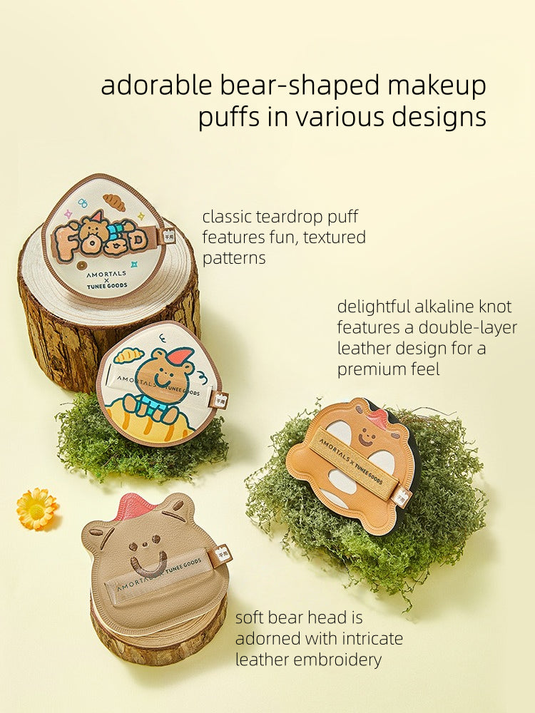 AMORTALS x TUNEE GOODS Bear Bear Makeup Sponge Set