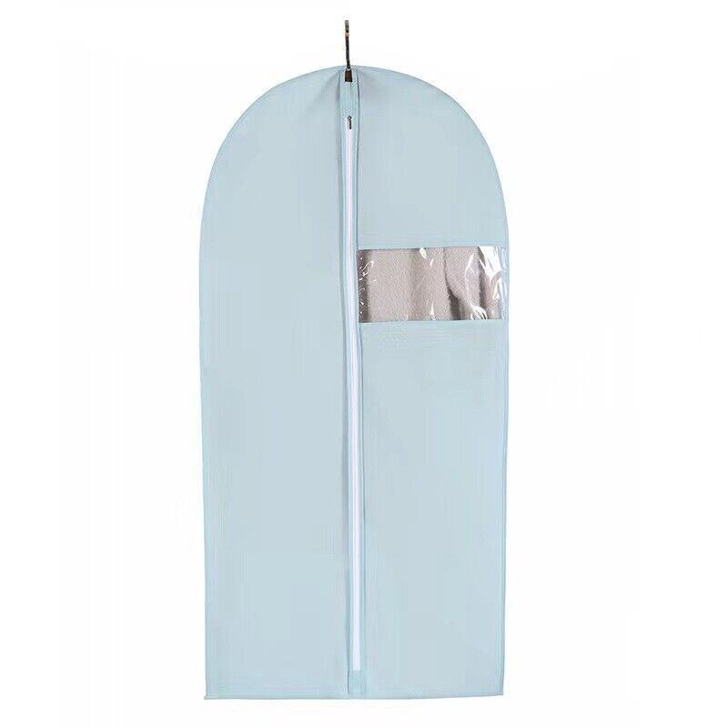 Blue Garment Bag 60x120cm Dustproof Suit Dress Coat Protector