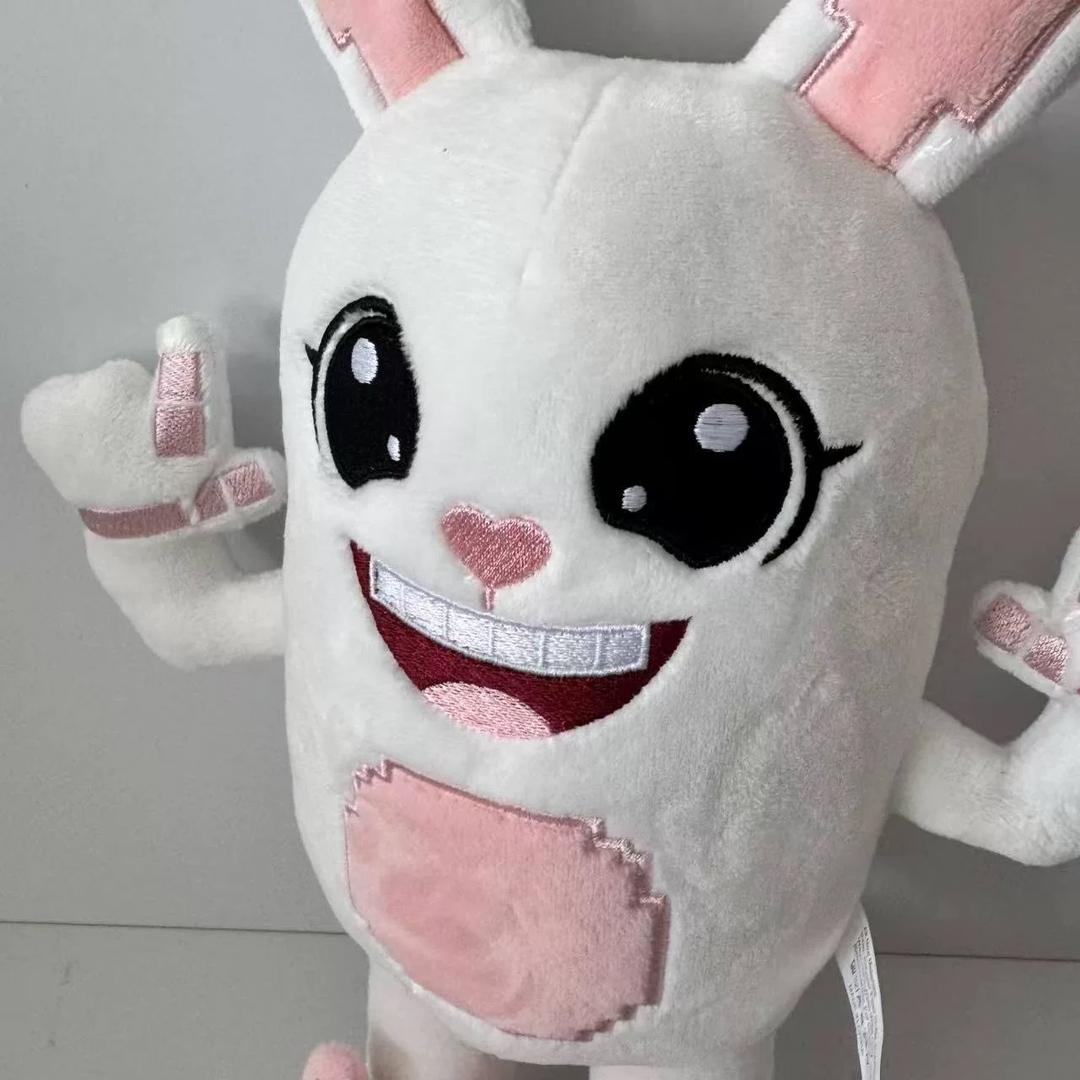 Handmade B Bunny Plush, 30cm Stuffed Boppin Brainrot Toy