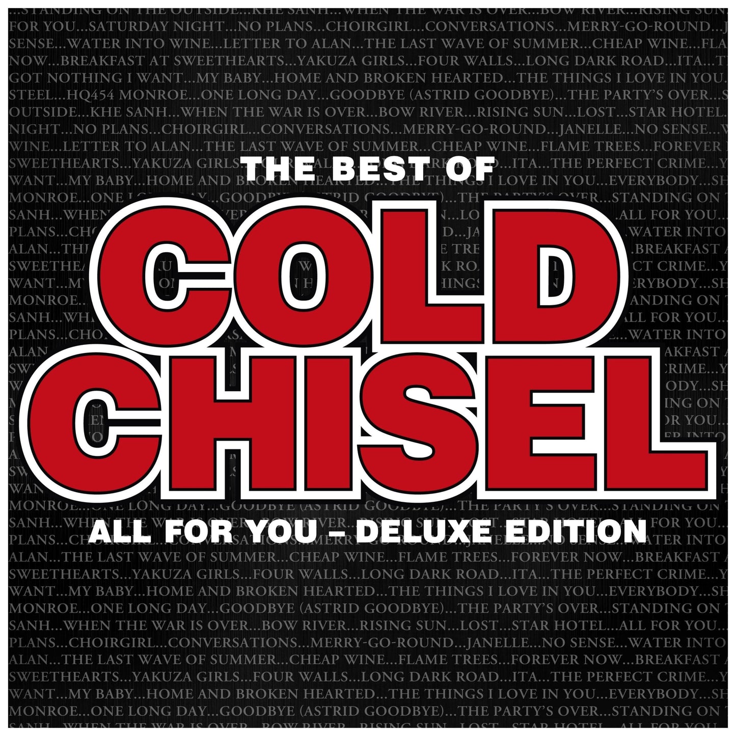 Double vinyl album cover with bold red 'COLD CHISEL' and 'DELUXE EDITION' text.
