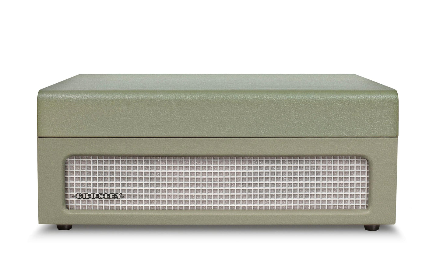 Sage portable turntable cabinet with front speaker grille