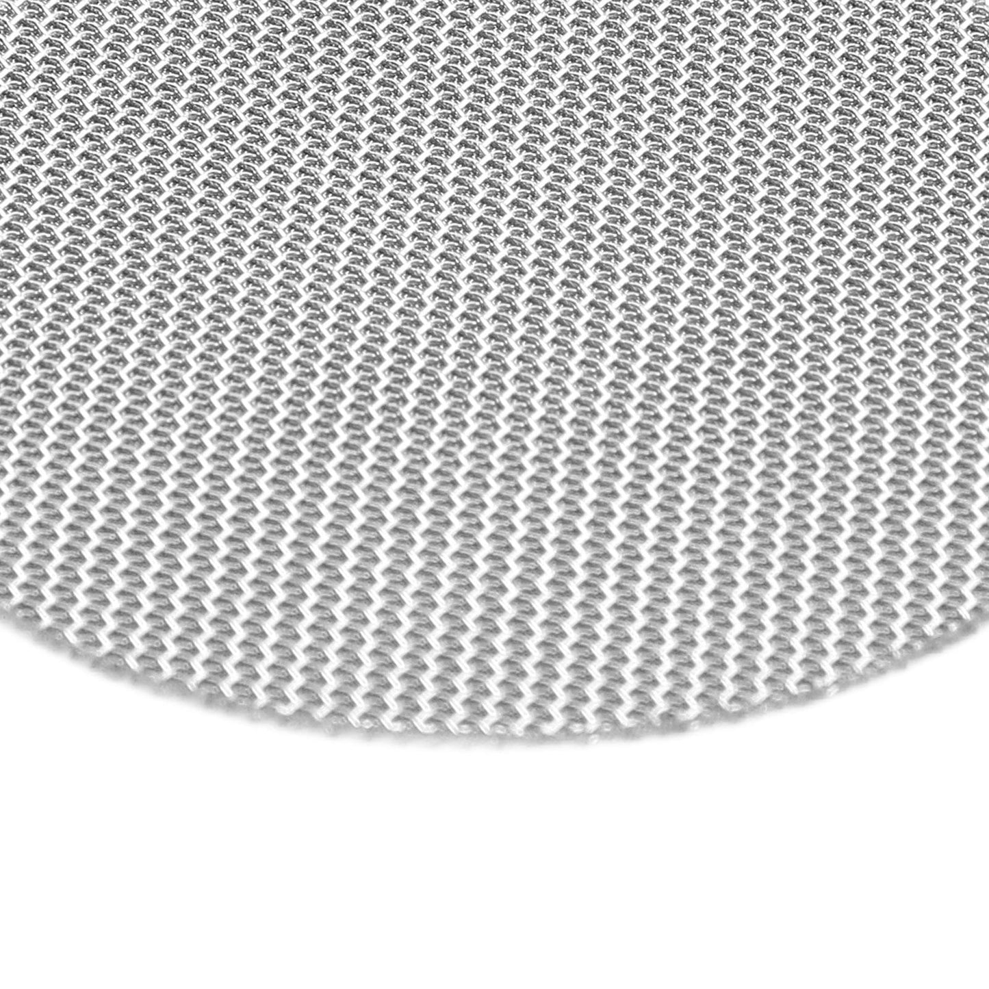 Coffee portafilter puck screen mesh disc, close-up detail