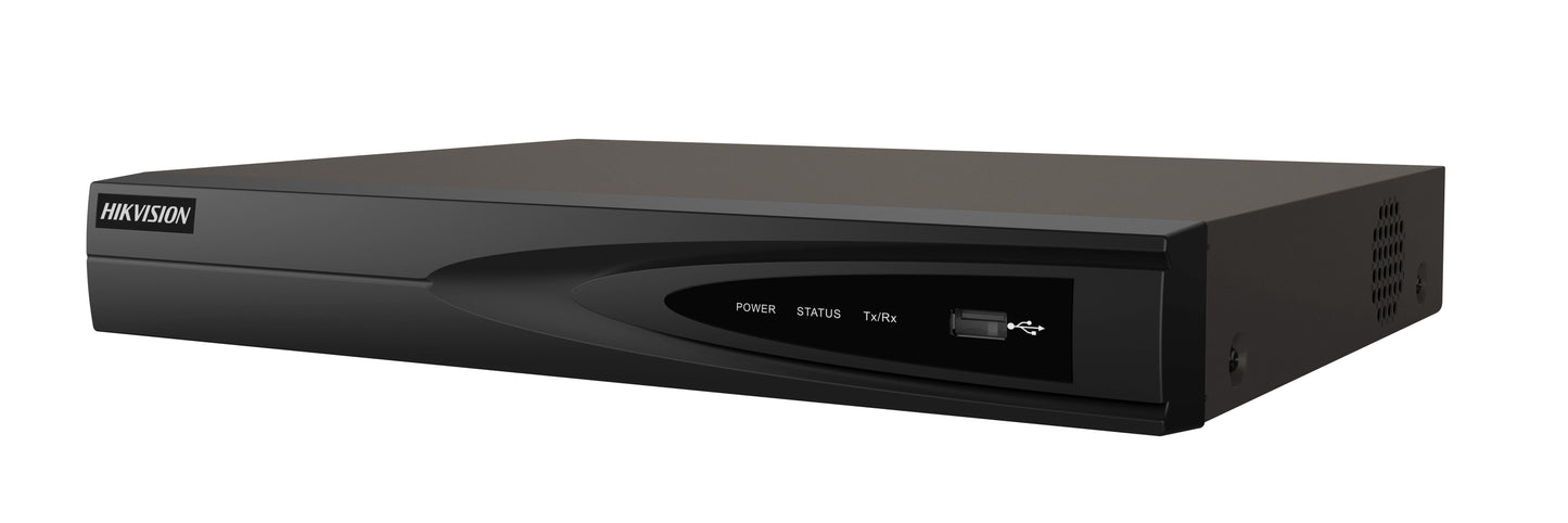 HiLook NVR‑104MH‑K/4P 4‑Channel 4K PoE NVR – Plug & Play, AI Analytics, H.265+, Single HDD up to 10‑16 T