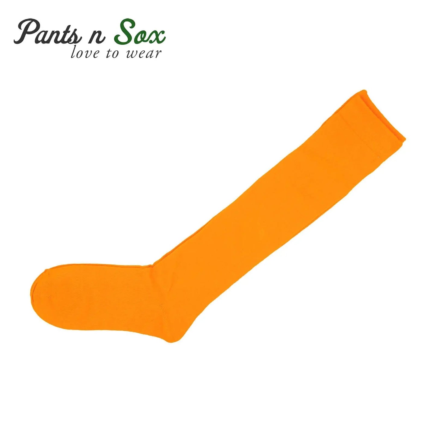 Womens Ladies Over The Knee Cotton Socks Orange Red 2-8 Cotton Stocking