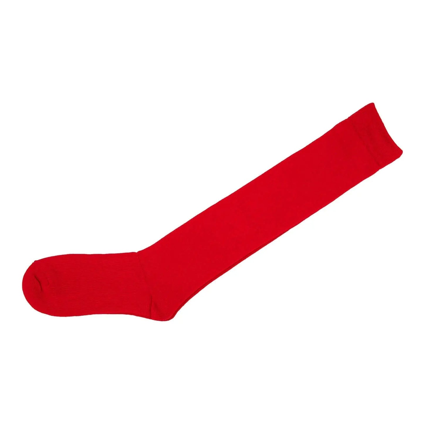 Womens Ladies Over The Knee Cotton Socks Red