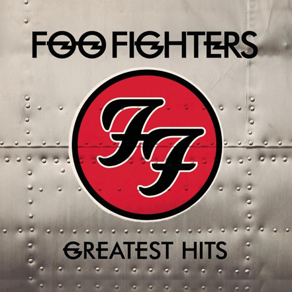 Greatest Hits vinyl album cover with Foo Fighters logo and red circle