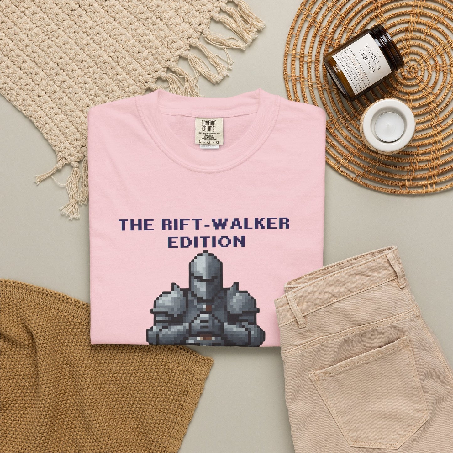 The Rift-Walker Edition Pixel Knight Retro Pixel Art Fantasy Tee – Soulslike Gaming Streetwear
