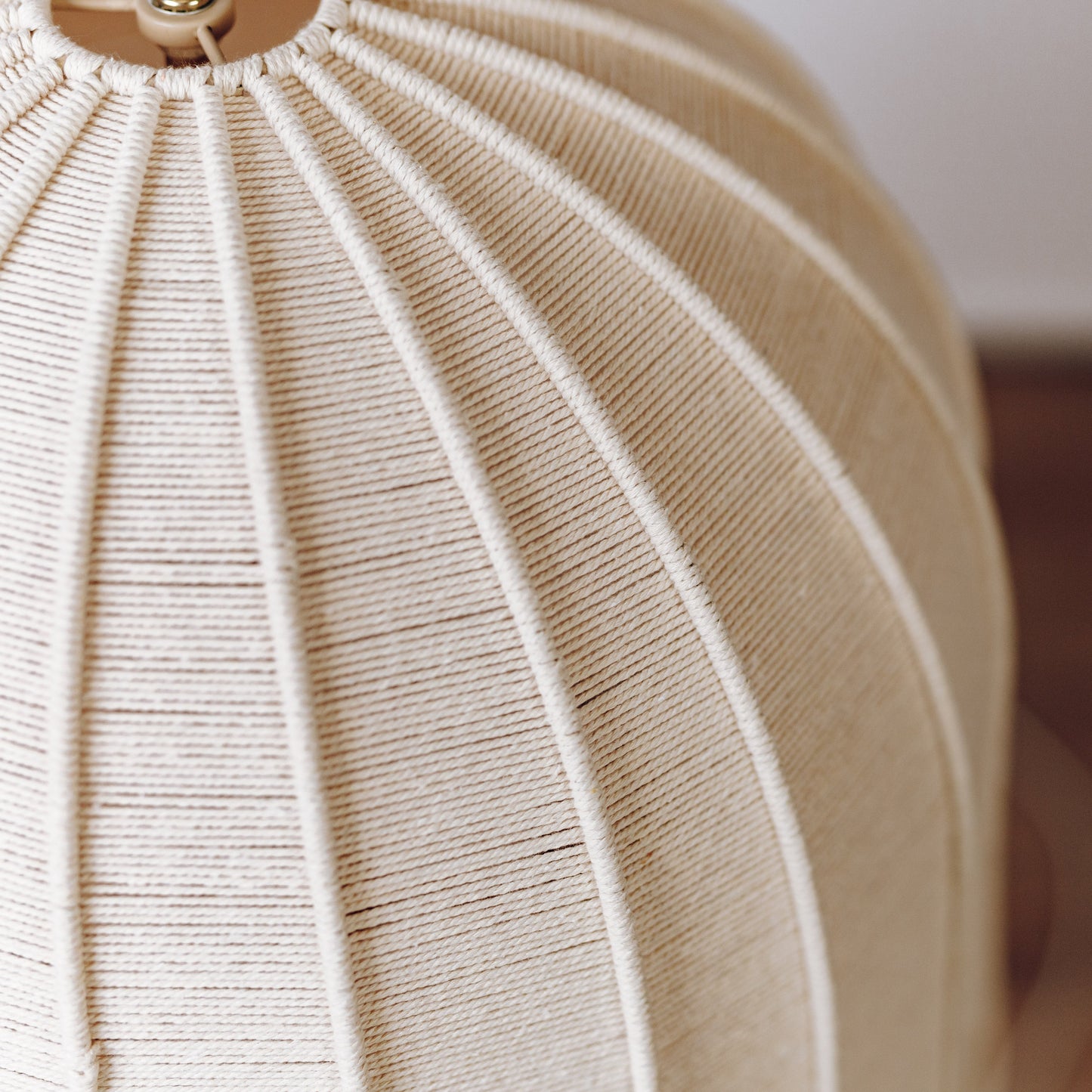 Gabrielle Rope Pendant Light with Gold Hardware
