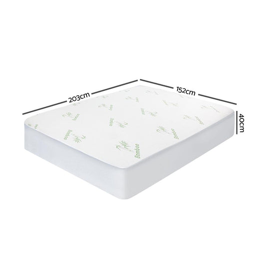 Giselle Bedding Mattress Protector Bamboo Queen.