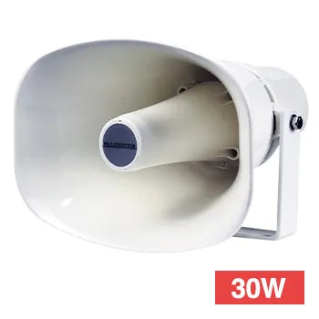 CMX HSK-30T 30W Outdoor Horn Loudspeaker – IP66 Rated, UV Stabilised, 100V Line PA System