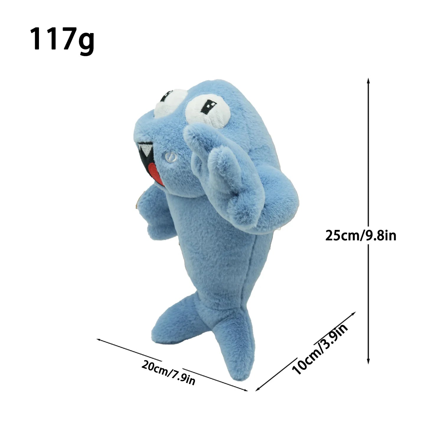 Flappers The Super Dolphin Plush Indie Animated Series Fan Art Plush Toy 25cm