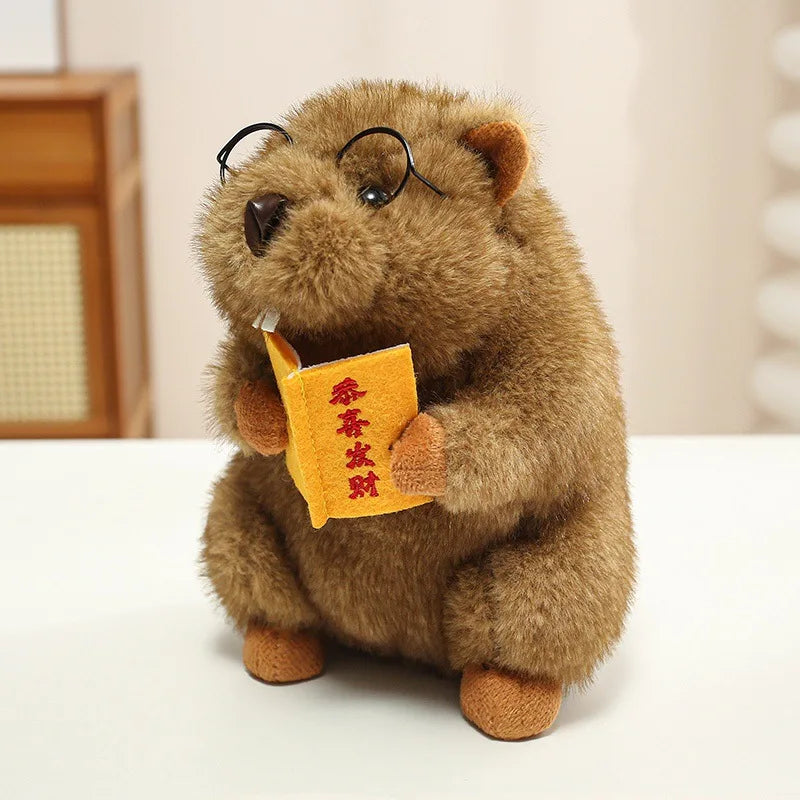 Screaming Marmot Meme Plush Toy Funny Marmot Stuffed Animal Gift 18 cm