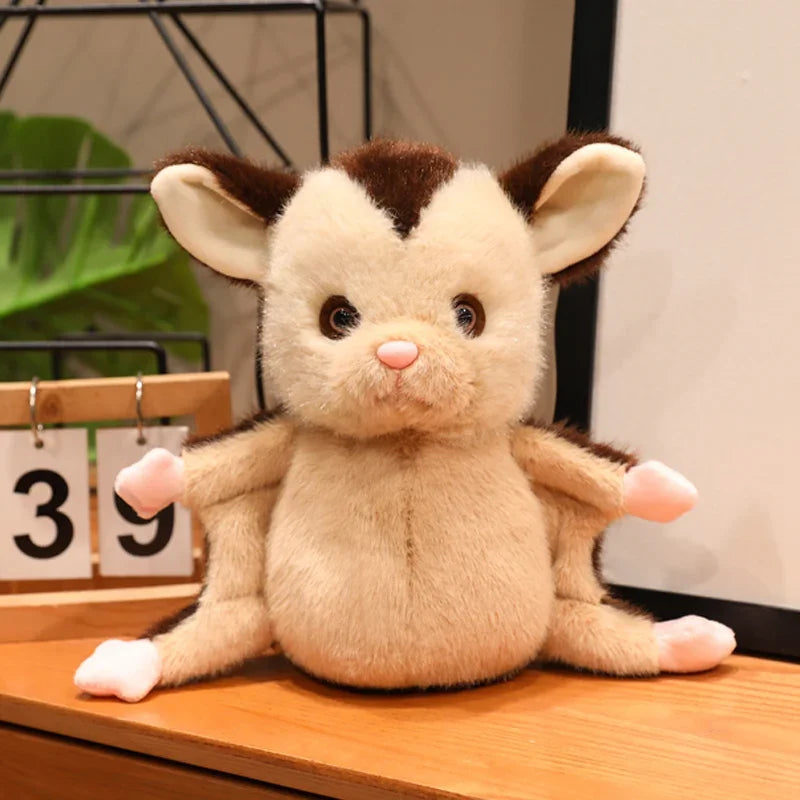 Sugar Glider Plush Kawaii Glider Stuffed Animal Toy Marsupial Plush Gift 25cm