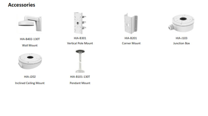 HiLook IPC-T240H-MU 4MP Fixed Turret Network Camera