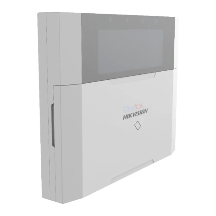 Hikvision DS-PK1-LRT-HWB Wired LCD Keypad with Built-In Tag Reader and Wireless Transceiver – AX Hybrid Pro Compatible