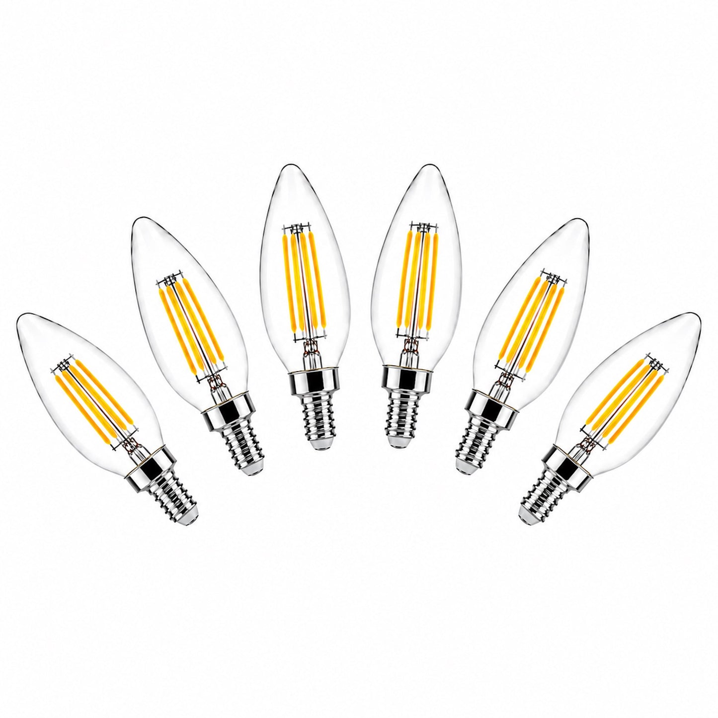 4W Candle LED Bulb (E14) Clear in Cool White