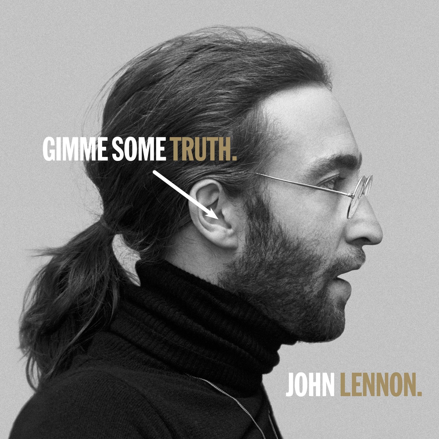Vinyl album bundle graphic with Gimme Some Truth and John Lennon text
