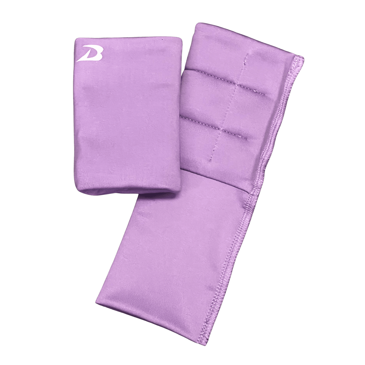 Lavender DRYbands wristbands with padded quilting and hook-and-loop strap