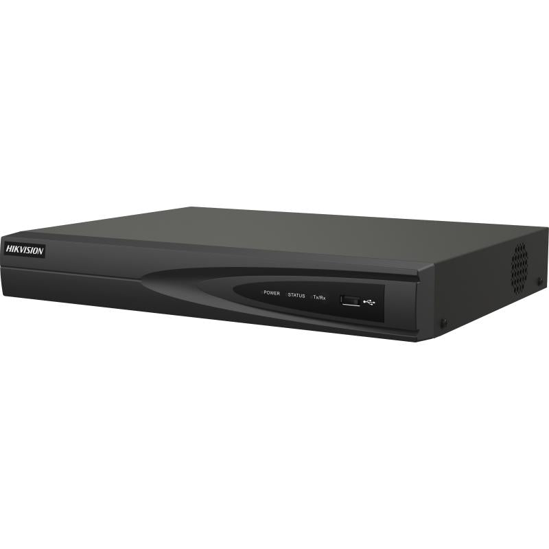 Hikvision DS-7604NI-K1 4-Channel 4K Network Video Recorder (NVR) – H.265+, HDMI/VGA Output, Up to 8MP Recording, 1 SATA Bay