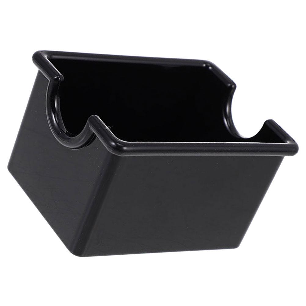 Masteelf Black Acrylic Sugar Packet Organizer for Coffee Bar and Tea Bags Storage 9.5 x 5.5 x 5 Inches
