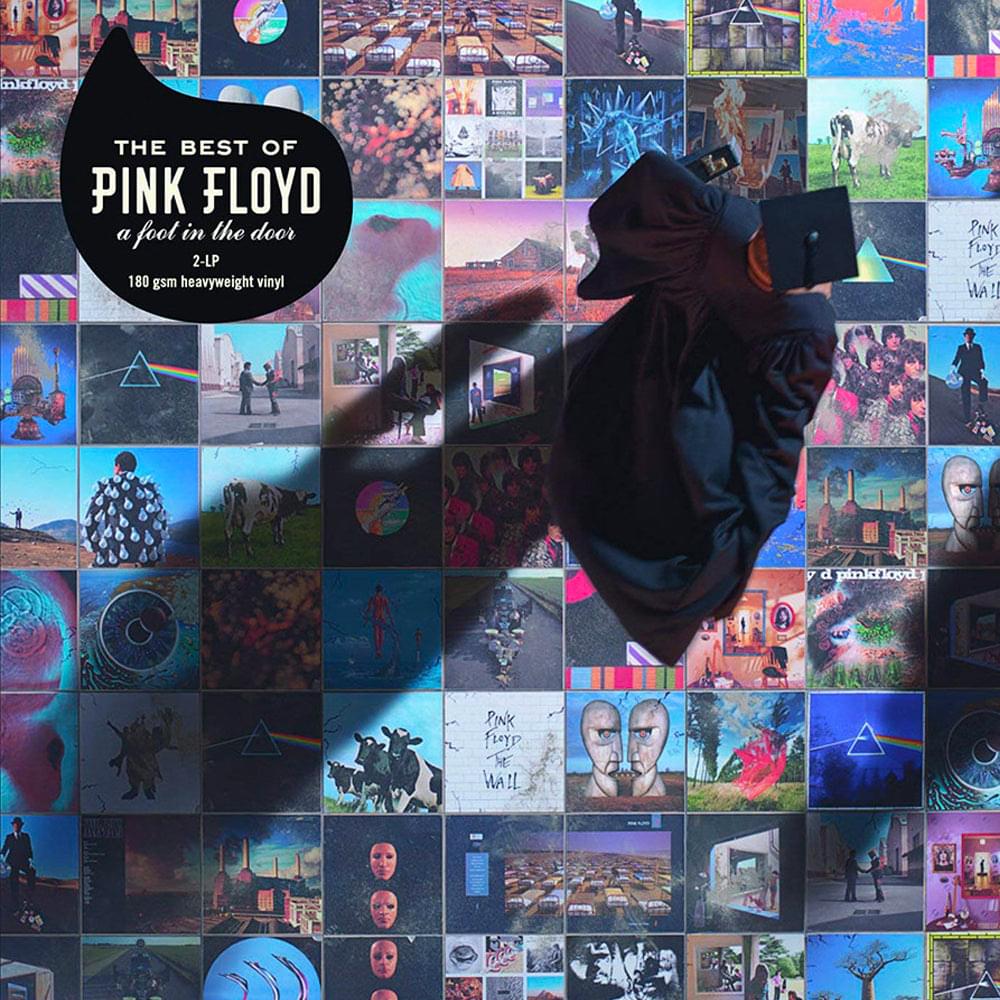 Vinyl album cover titled "The Best of Pink Floyd" "a foot in the door"