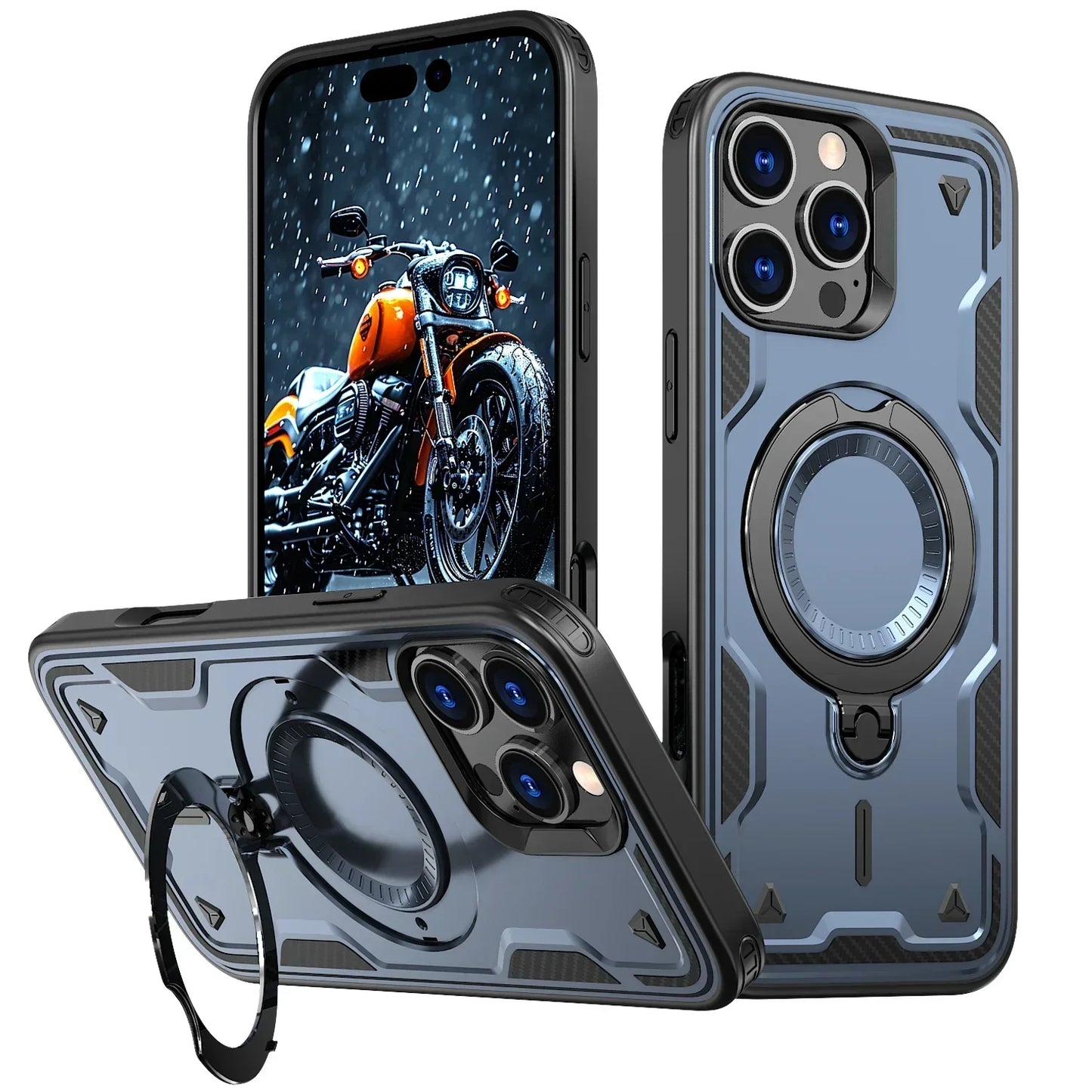 iPhone MagSafe Shockproof Ring Holder Case