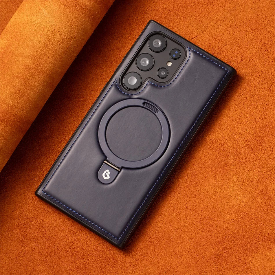 Samsung PU Leather Ring Holder Case