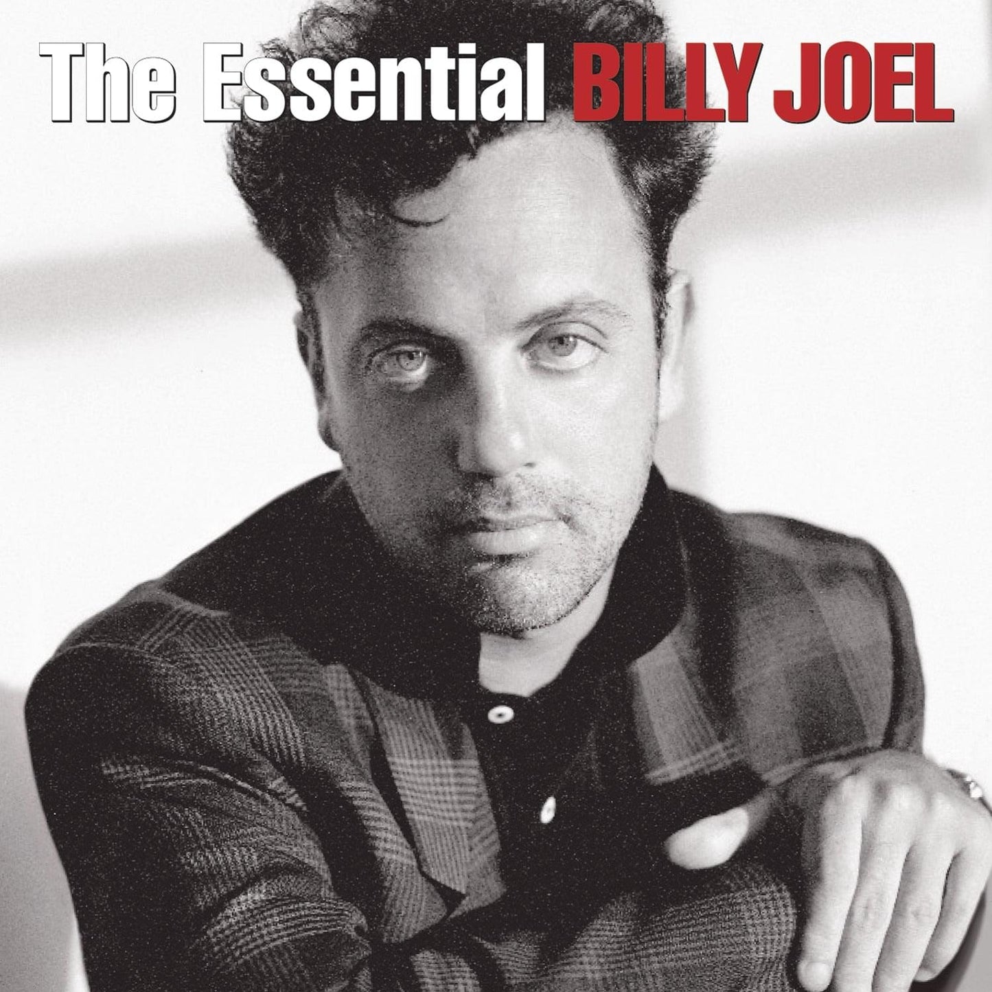 Billy Joel CD album cover: black-and-white portrait with red 'BILLY JOEL' title