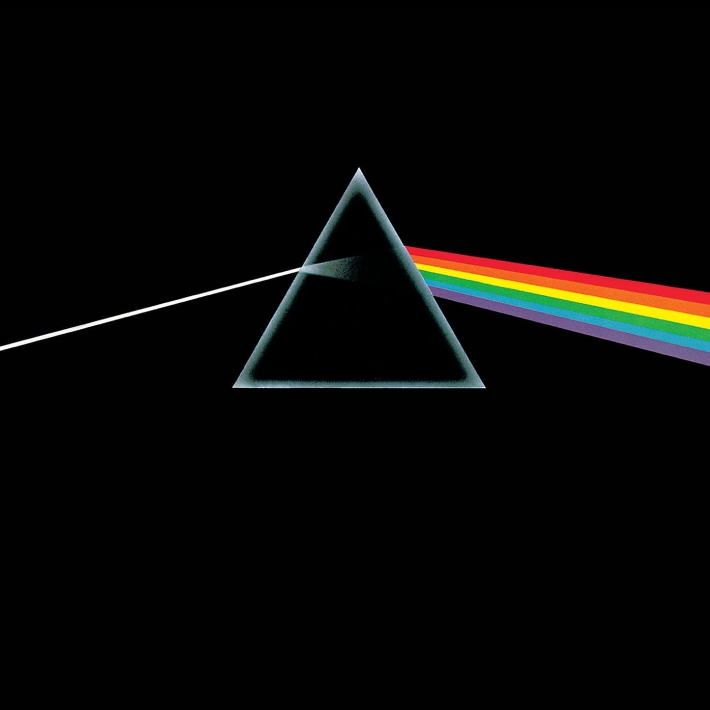 Pink Floyd CD album cover with blue prism and rainbow band