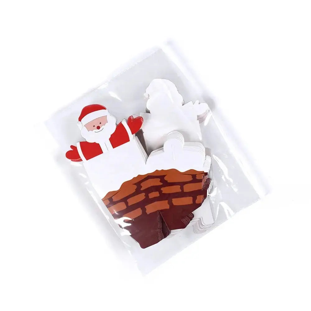 20PCS Santa Claus Christmas Cookie & Cupcake Bakery Boxes – Festive Holiday Gift Boxes